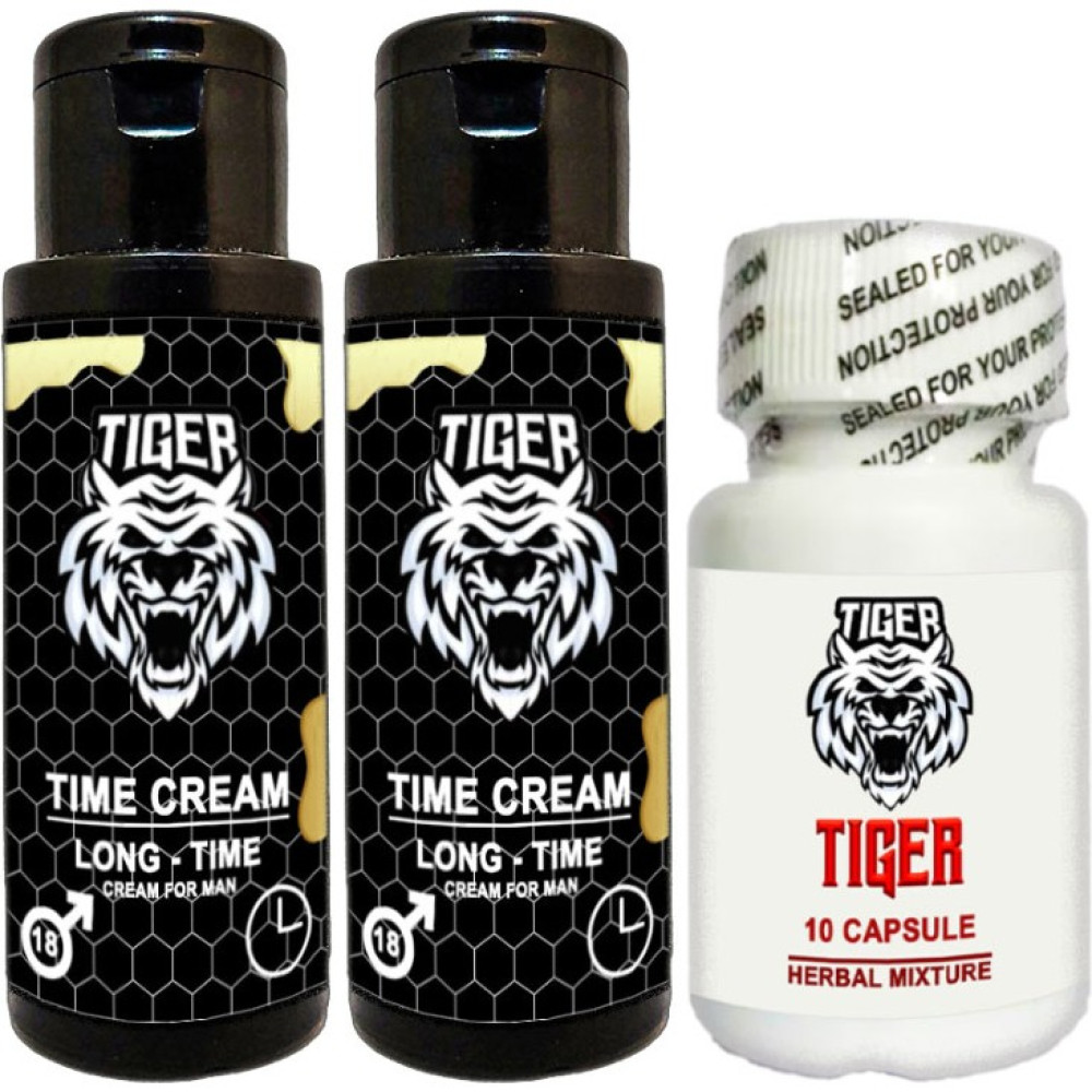 Tiger Cream 2 Ad. 60 ml + 1 Ad. Tiger 10LU : Ereksiyonunuza Gecikmenize Büyütmenize Red Ginsengli Tongkatlı Özel Formül - 1li Kayganlaştırıcı Jel Fiyatı