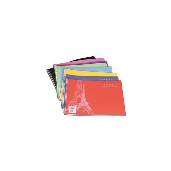 Tigra Spiralli Plastik Kapak 25 Yaprak 35x50 Resim Defteri