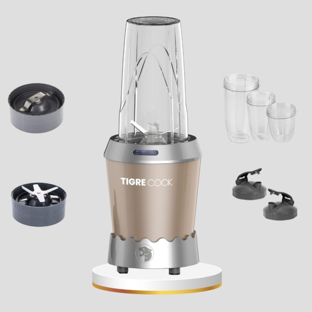 Tigrecook Nutrıshake 3 In 1 Paslanmaz Çelik Bıçaklı Kişisel Smoothie Blender ve Kahve Baharat Öğütücü 1000W - Bronz Blenderler Fiyatı
