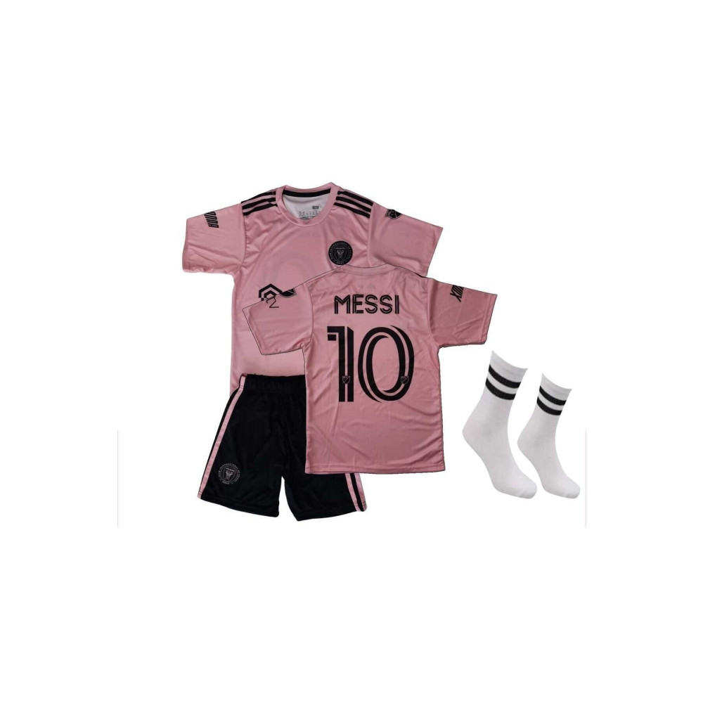 TİJİTEKS Inter Miami Messi 23/24 Yeni Sezon Pembe Çocuk Forması 3lü Set 6-7 Yaş Beden Erkek Forma Fiyatı