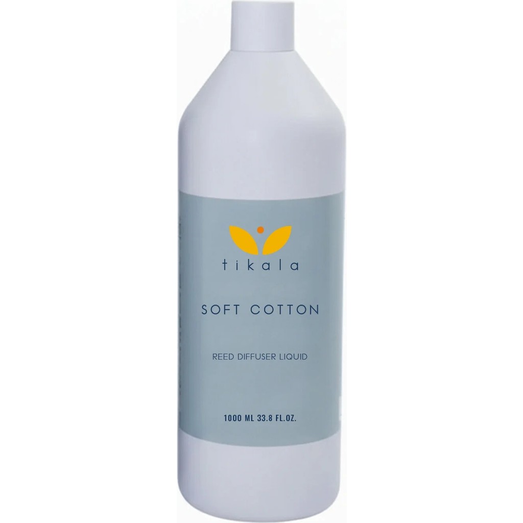 Tikala Bambu Çubuklu Oda Kokusu Kristal Yenileme Likiti Soft Cotton - 1000 ml | Refill - Yedek Diğer Fiyatı