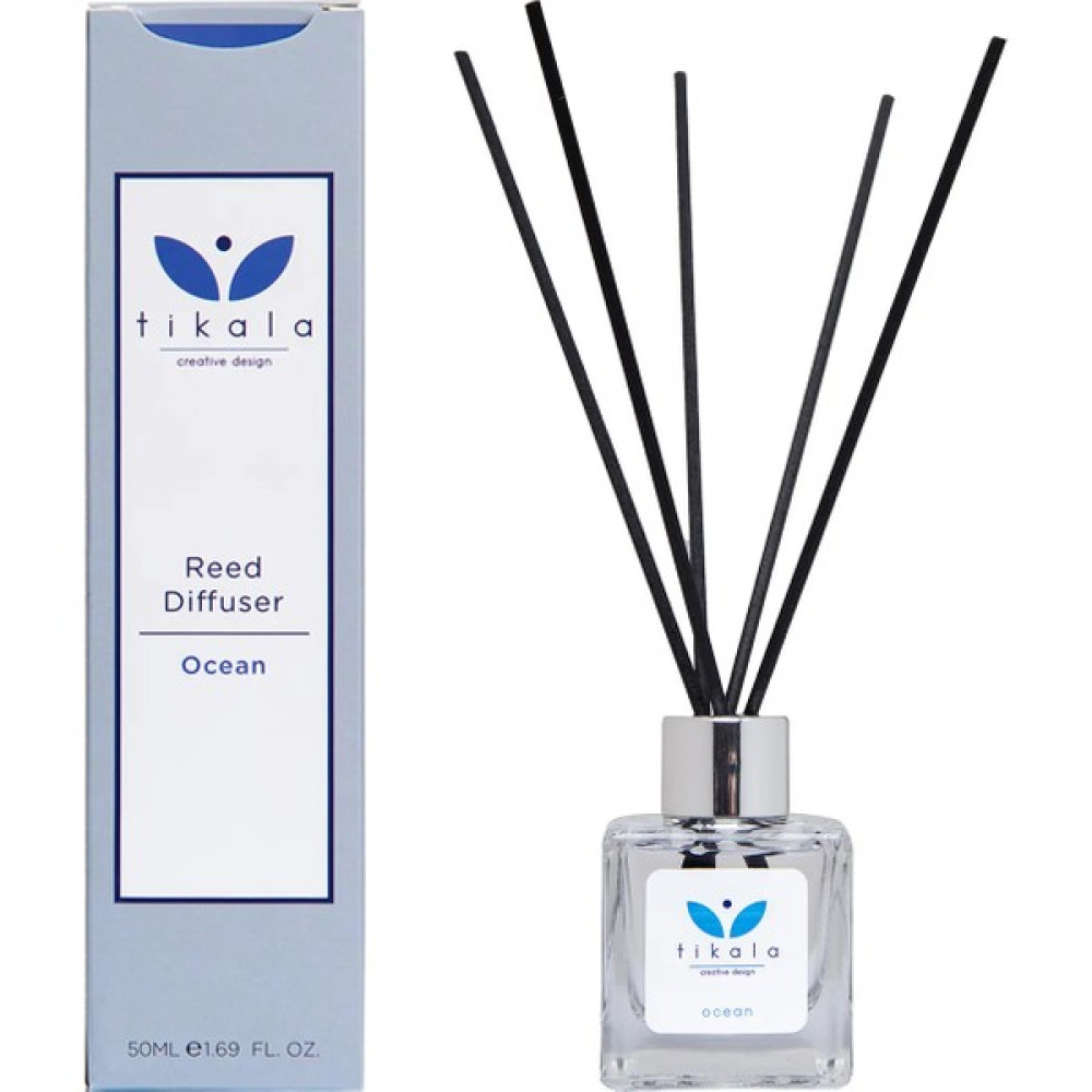 Tikala Bambu Çubuklu Oda Kokusu Okyanus 50 ml Ocean Reed Diffuser - 1 Adet Dekoratif Mum Fiyatı