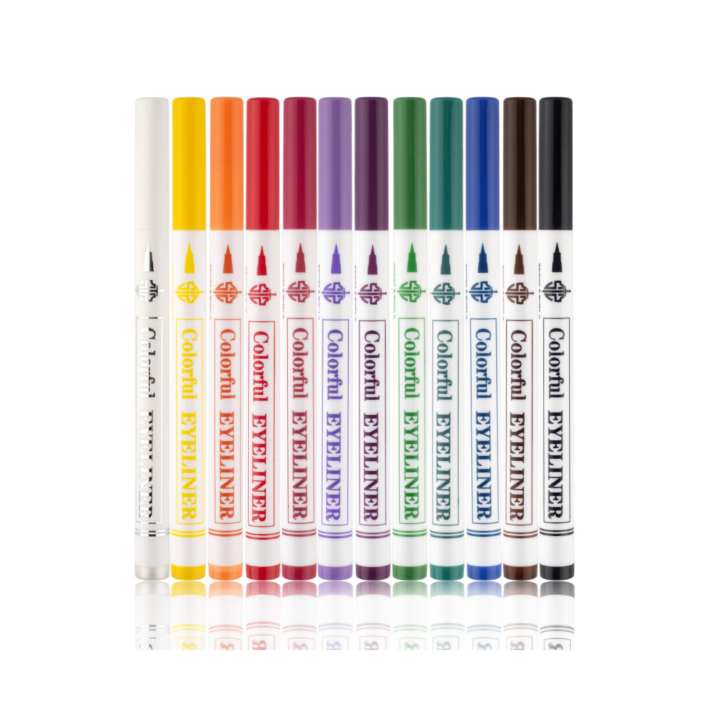 Tikatti 12 Renk Pen Eyeliner Seti Eyeliner Fiyatı