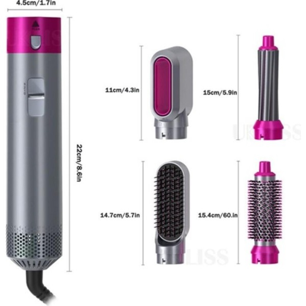 Tikatti Diğer Gri Tikatti 5+1 Hot Air Styler Saç Şekillendirici Düzleştirici Saç Şekillendiriciler Fiyatı