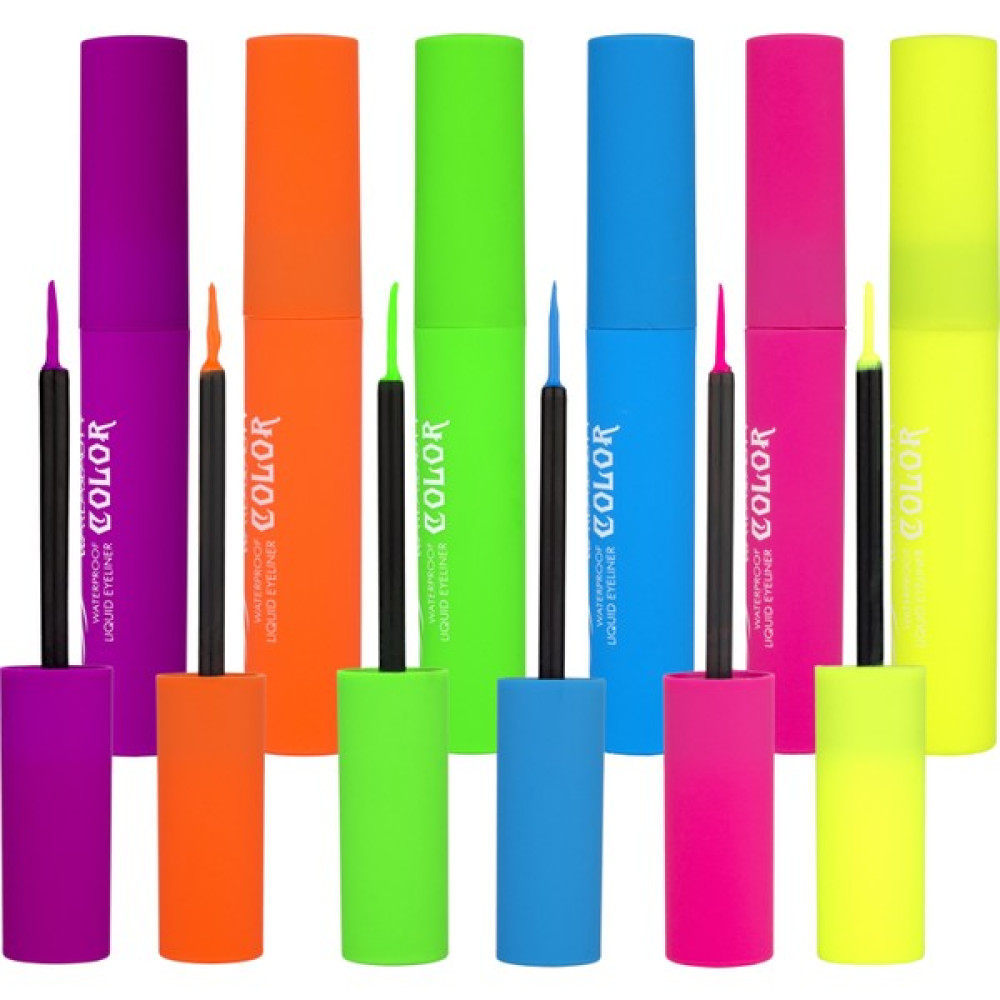 Tikatti True Color 6 Renkli Neon Fırçalı Eyeliner - 5 Eyeliner Fiyatı