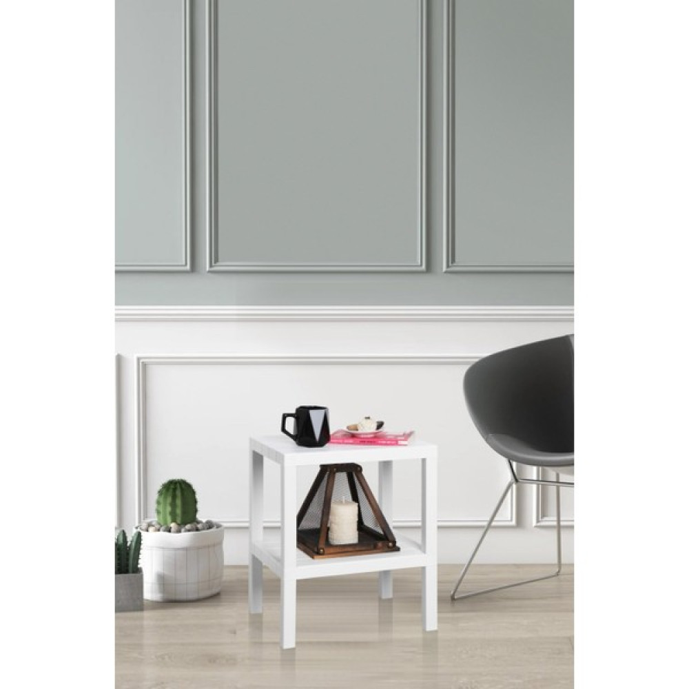 Tıkla Sende Shelf 2 Katlı Beyaz Plastik Bahçe Sehpası, Gazetelikli Masa, Havuz, Plaj, Balkon, Banyo, Mutfak Sehpası Duvar Rafı Fiyatı
