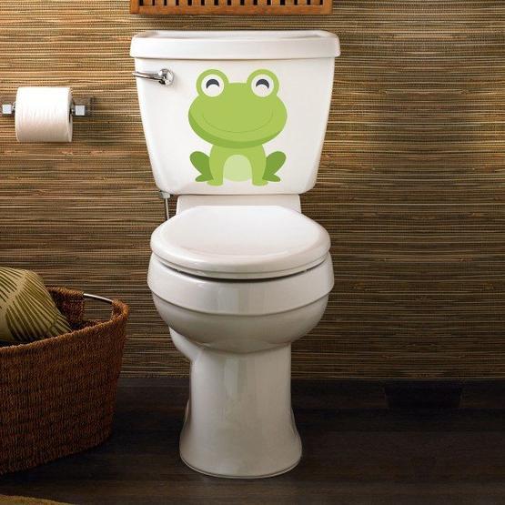 Tilki Dünyası Sevimli Kurbağa Klozet Kapağı ve Banyo Sticker Klozet Stickerı Fiyatı