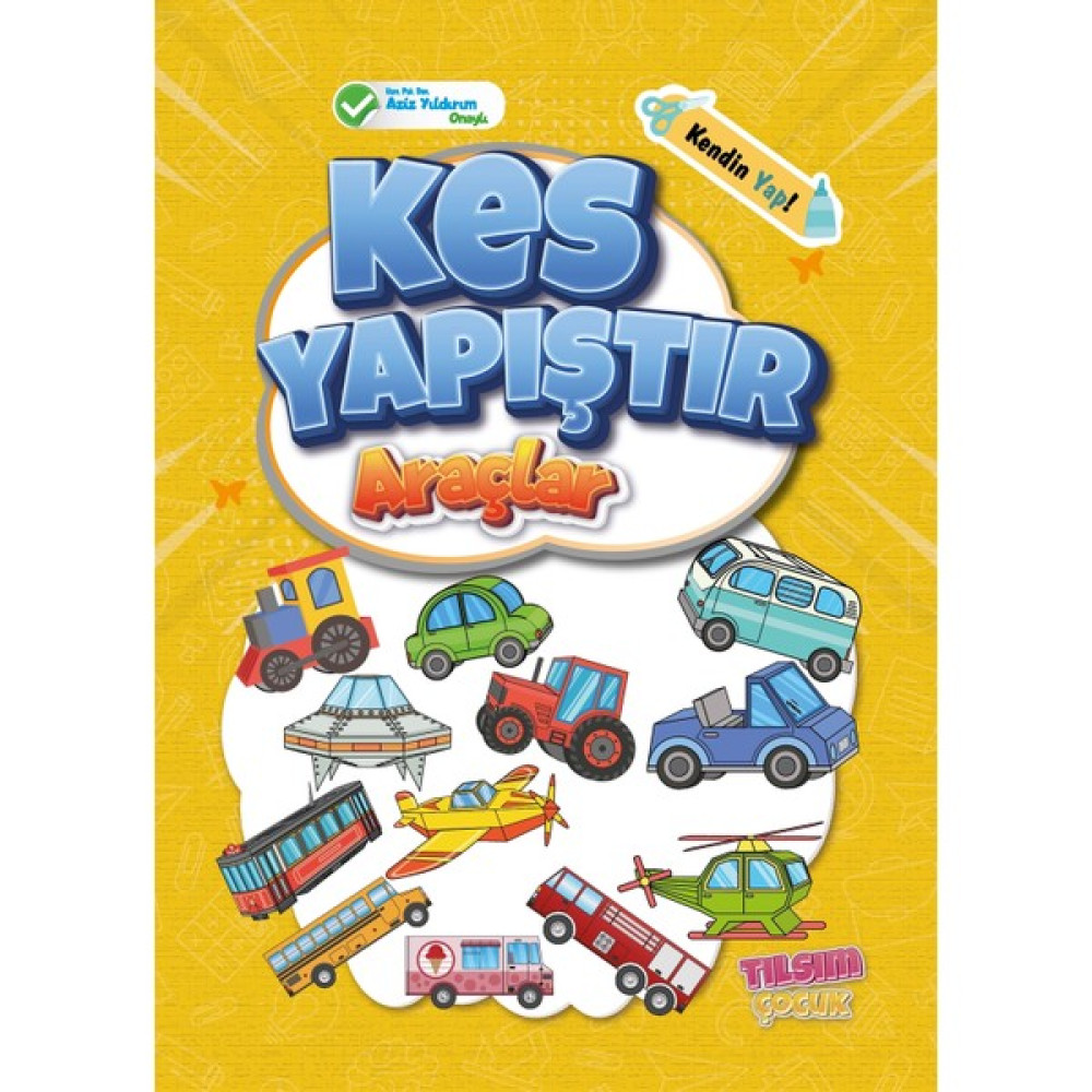 Tılsım Yayınevi Kes, Yapıştır Kitapları Seti + Güvenli Makas ve Yapıştırıcı Okul Öncesi Eğitici & Öğretici Kitaplar Fiyatı