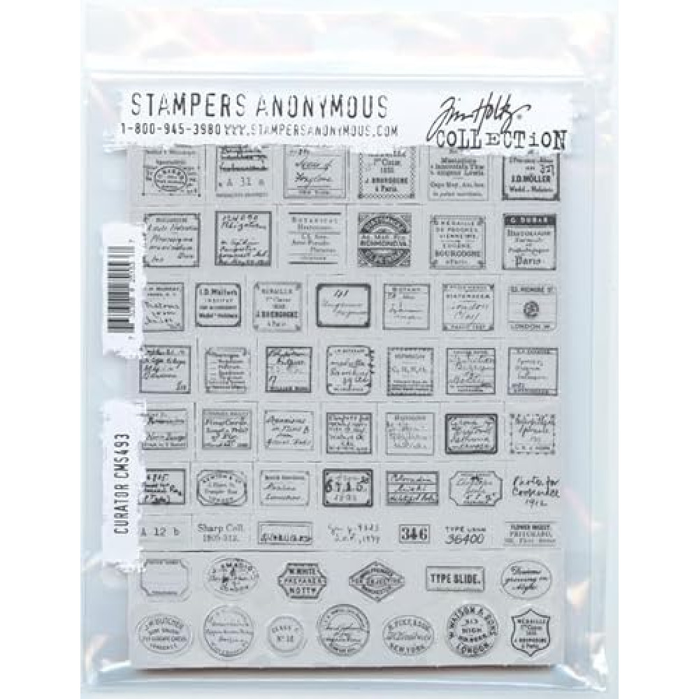 Tim Holtz Cling Stamps Curator - CMS493
