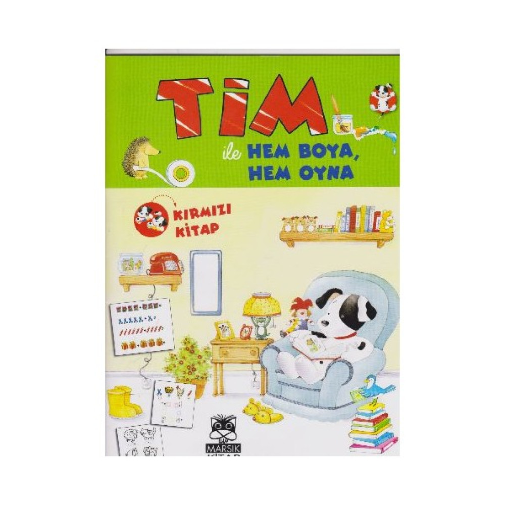Tim ile Hem Boya Hem Oyna: Kırmızı Kitap Aktivite & Eğitici Kitaplar Fiyatı