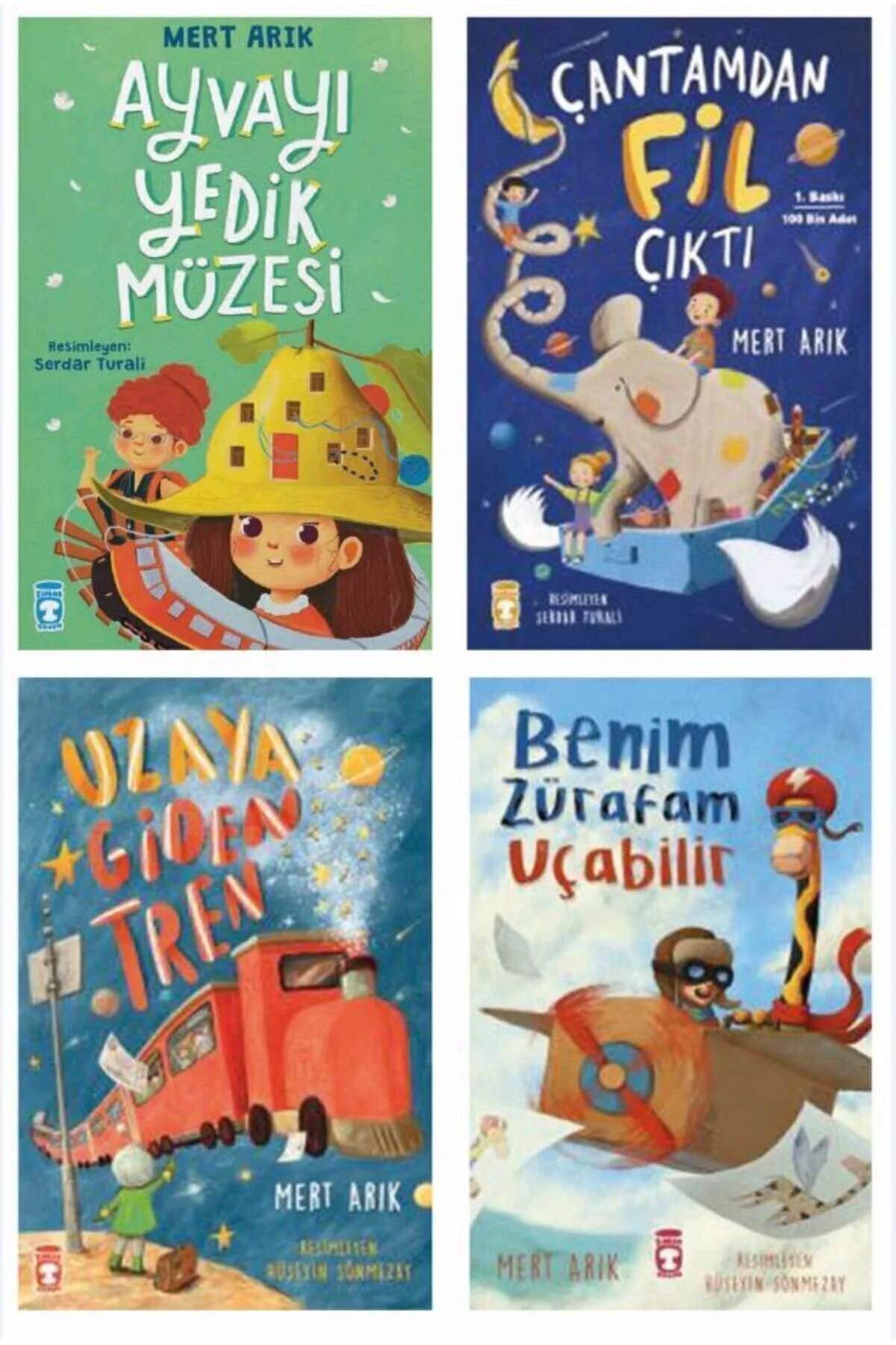 Timaş Çocuk Yayınları 2. 3. 4. Sınıf Okuma Kitapları Ayvayı Yedik Müzesi - Çantamdan Fil Çıktı - Uzaya Giden Tren - Benim" Çocuk Öykü Fiyatı