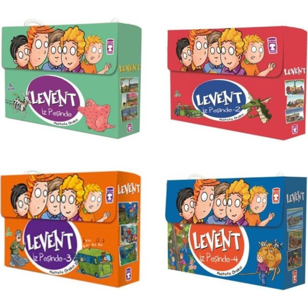 Timaş Levent Iz Peşinde Serisi 4’lü Tam Set (20 Kitap) Çocuk Masal Fiyatı