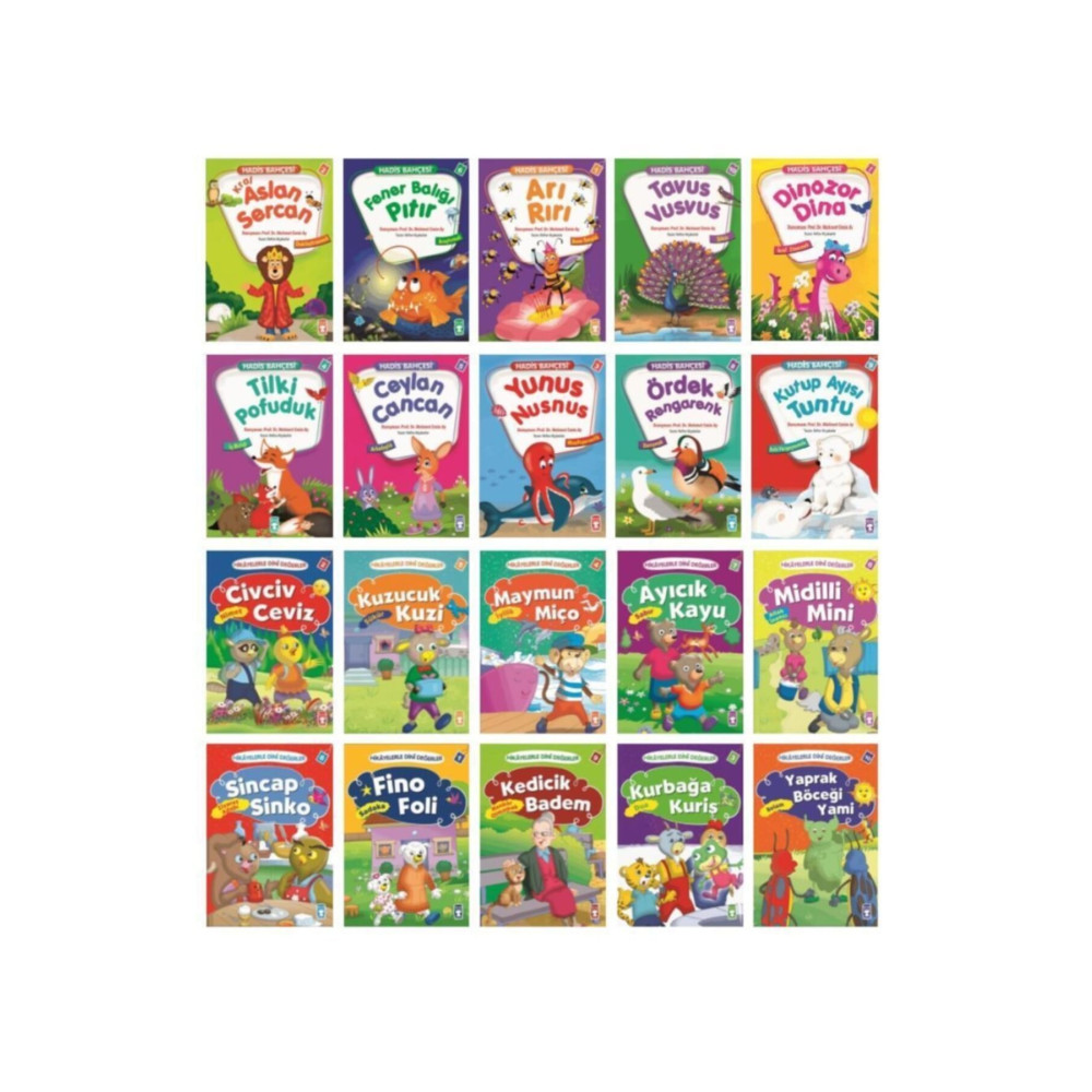 Timaş Yayınları Hikayelerle Dini Değerler + Hadis Bahçesi Mini Masallar 20 Kitap Çocuk Öykü Fiyatı