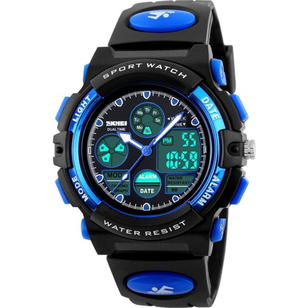 Timemini Aydınlık Çok Fonksiyonlu Öğrenci Spor Su Geçirmez Çocuk Elektronik Saat Açık Spor Erkek Saat (Yurt Dışından) - Açık Mavi Kol Saatleri Fiyatı
