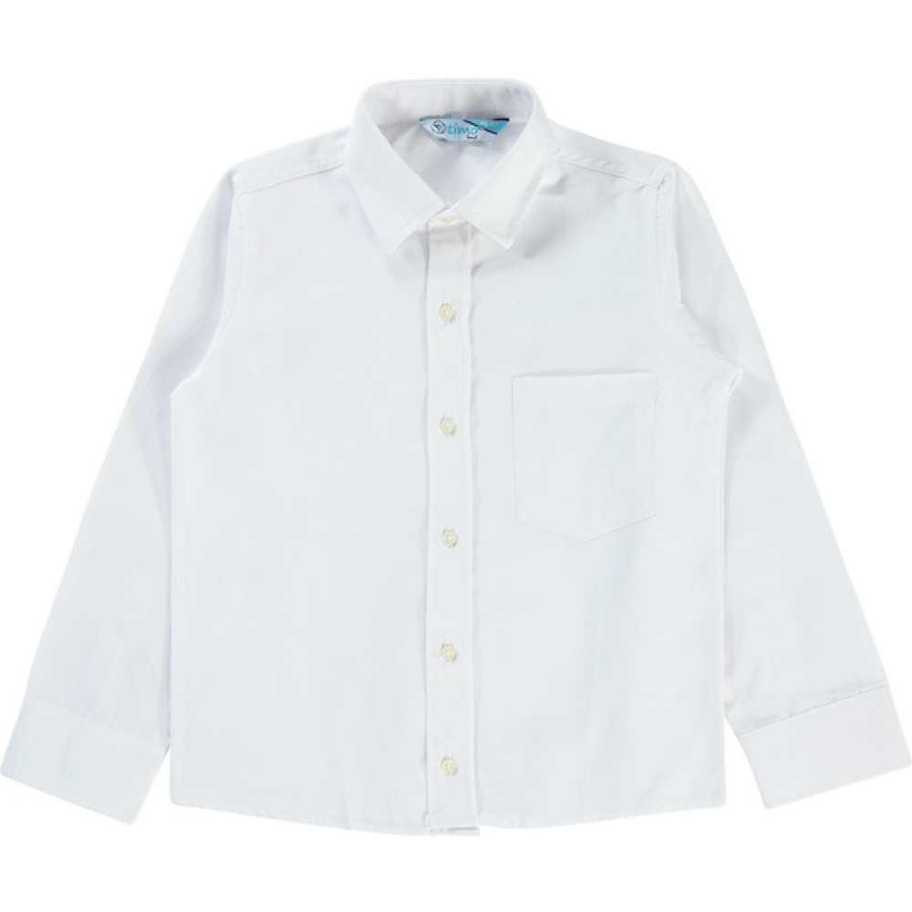 Timo Erkek Çocuk Gömlek 6-9 Yaş Beyaz Erkek Çocuk Gömlek Fiyatı