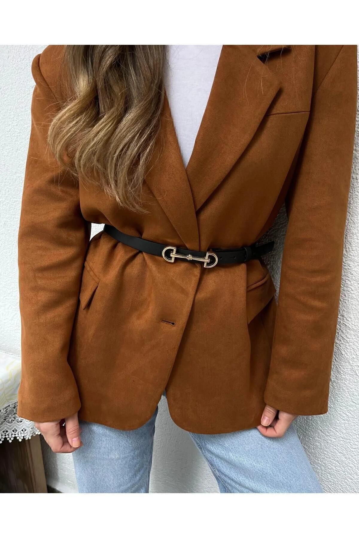 Tina Uzun Çift Tokalı Kemer 2cm Siyah 95 CM Beden" Kemerler Fiyatı