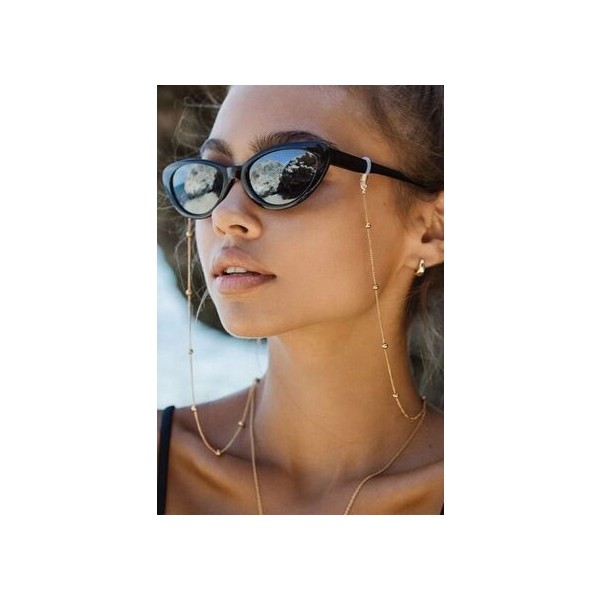 Tina Wear Altın Renkli El Yapımı Minik Top Model Gözlük Askısı Aksesuarı ve Güneş Gözlüğü- 96169 Diğer Fiyatı