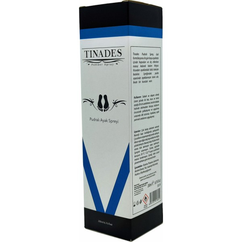 Tinades Powder Spray (Pudralı Ayak Spreyi) 200 Ml. Ayak Bakımı Fiyatı