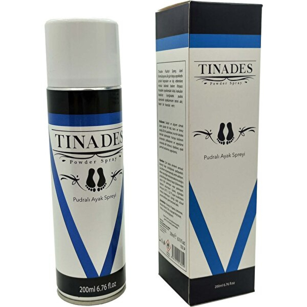 Tinades Powder Spray - Pudralı Ayak Spreyi / 200 Ml. Ayak Bakımı Fiyatı