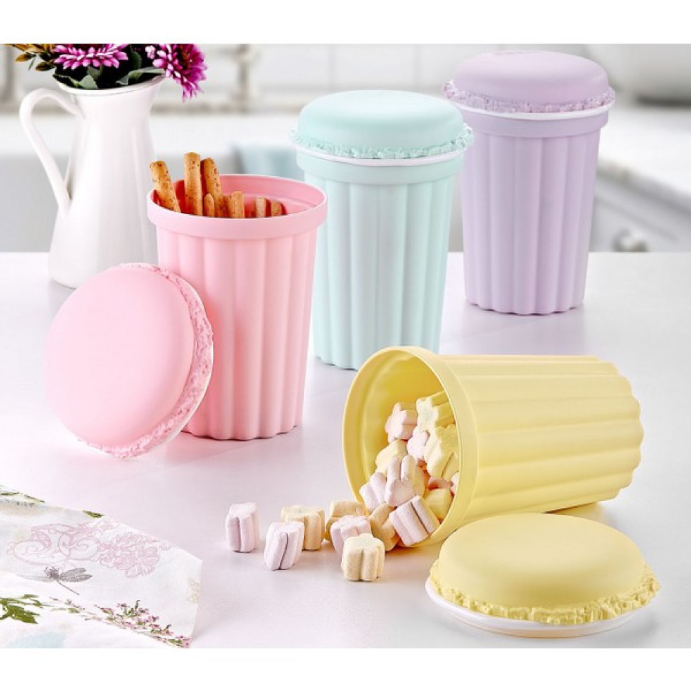 Tineke 900 ml Makaron Mini Erzak Kabı Gıda Saklama Kutusu Baharatlık ( 1 Adet ) LV-107 - Pembe Saklama Kapları Fiyatı
