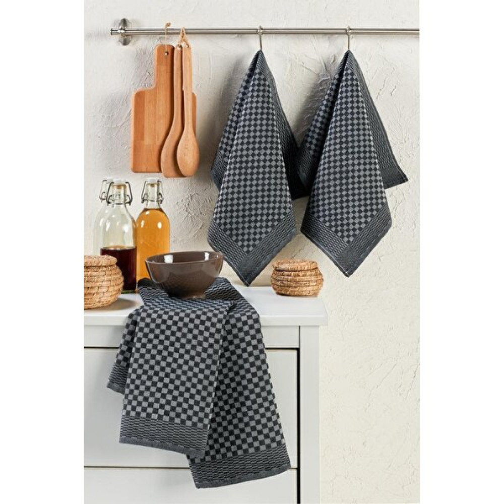 Tinimini Home Alman Kurulama Bezi 3'lü 40 x 60 cm - 3 - Antrasit Mutfak Tekstili Fiyatı