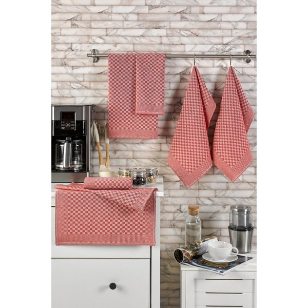 Tinimini Home Alman Kurulama Bezi 3'lü 40 x 60 cm - 3 - Kırmızı Mutfak Tekstili Fiyatı