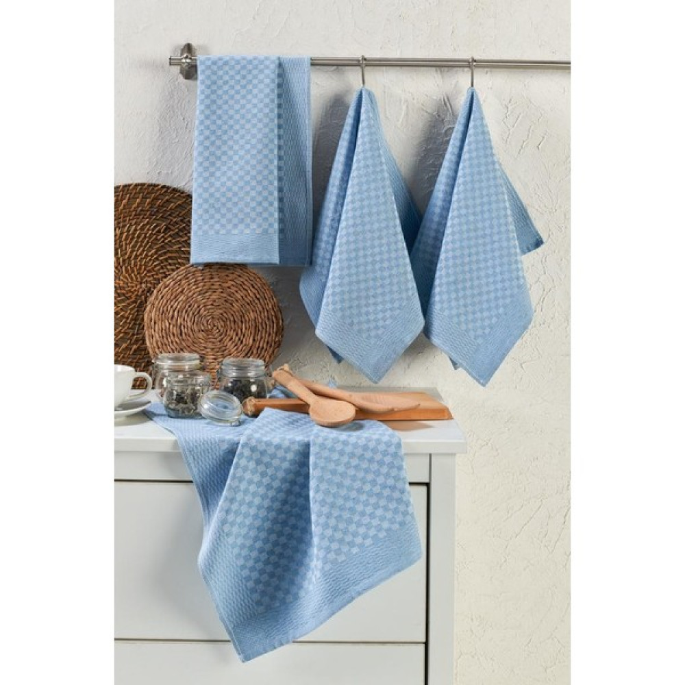 Tinimini Home Alman Kurulama Bezi 3'lü 40 X60 cm - Açık Mavi - 3 Adet Mutfak Tekstili Fiyatı