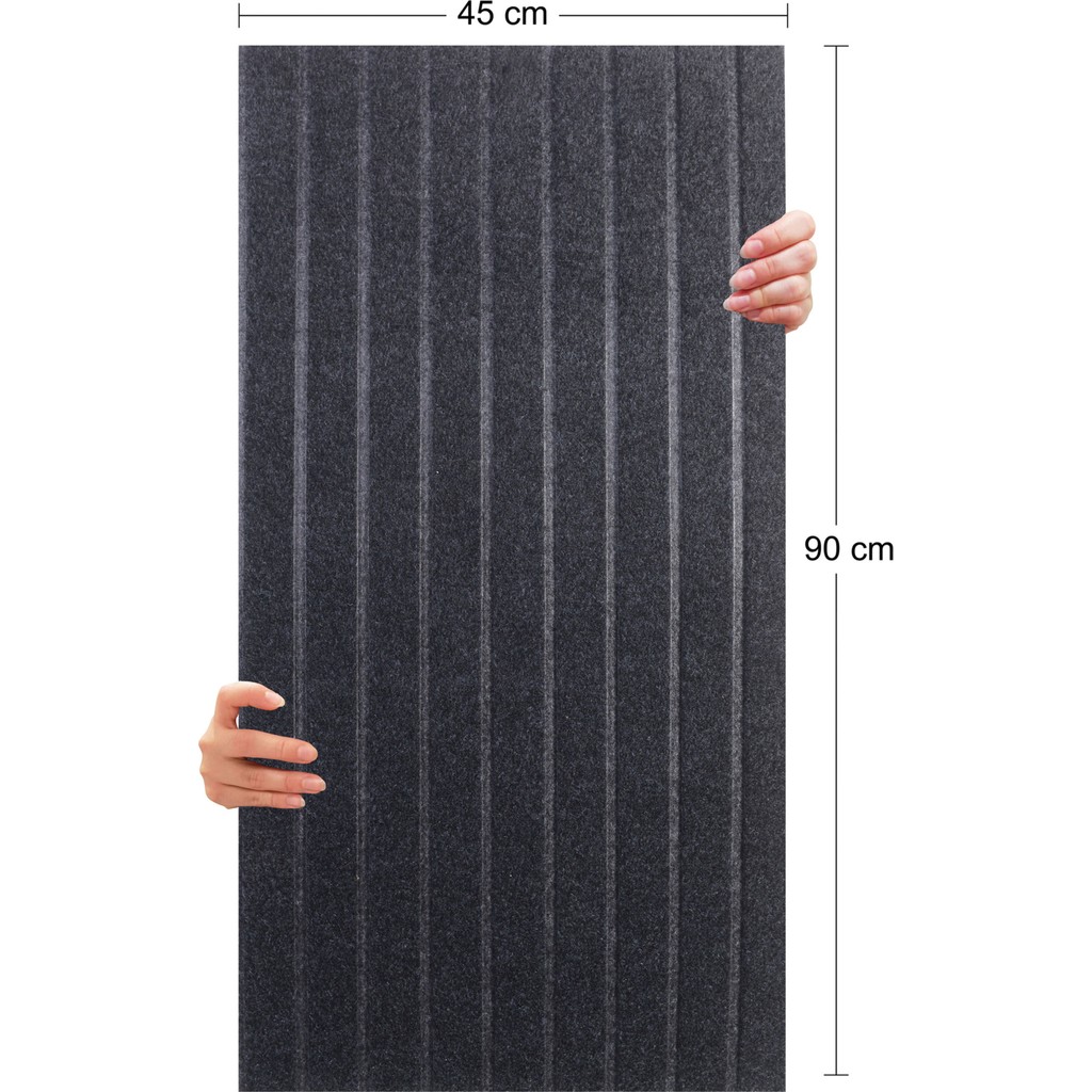 Tink Akustik ve Dekoratif Lambiri Desenli Keçe Panel 45X90 cm / 2 Adet / 0,81 M² - Antrasit - 45 x 90 cm Evcil Hayvan Ürünleri Fiyatı