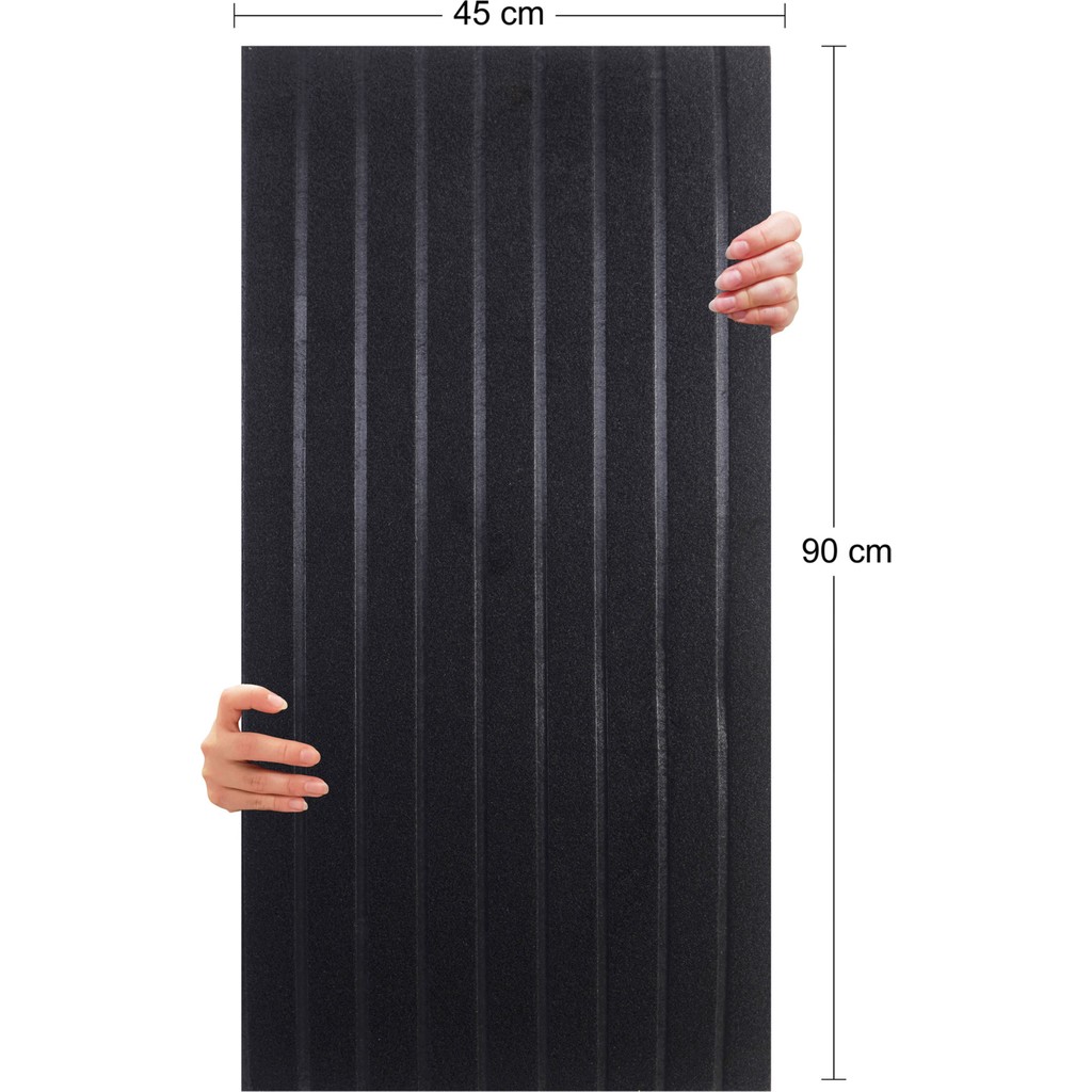 Tink Akustik ve Dekoratif Lambiri Desenli Keçe Panel 45X90 cm / 2 Adet / 0,81 M² - Siyah - 45 x 90 cm Evcil Hayvan Ürünleri Fiyatı