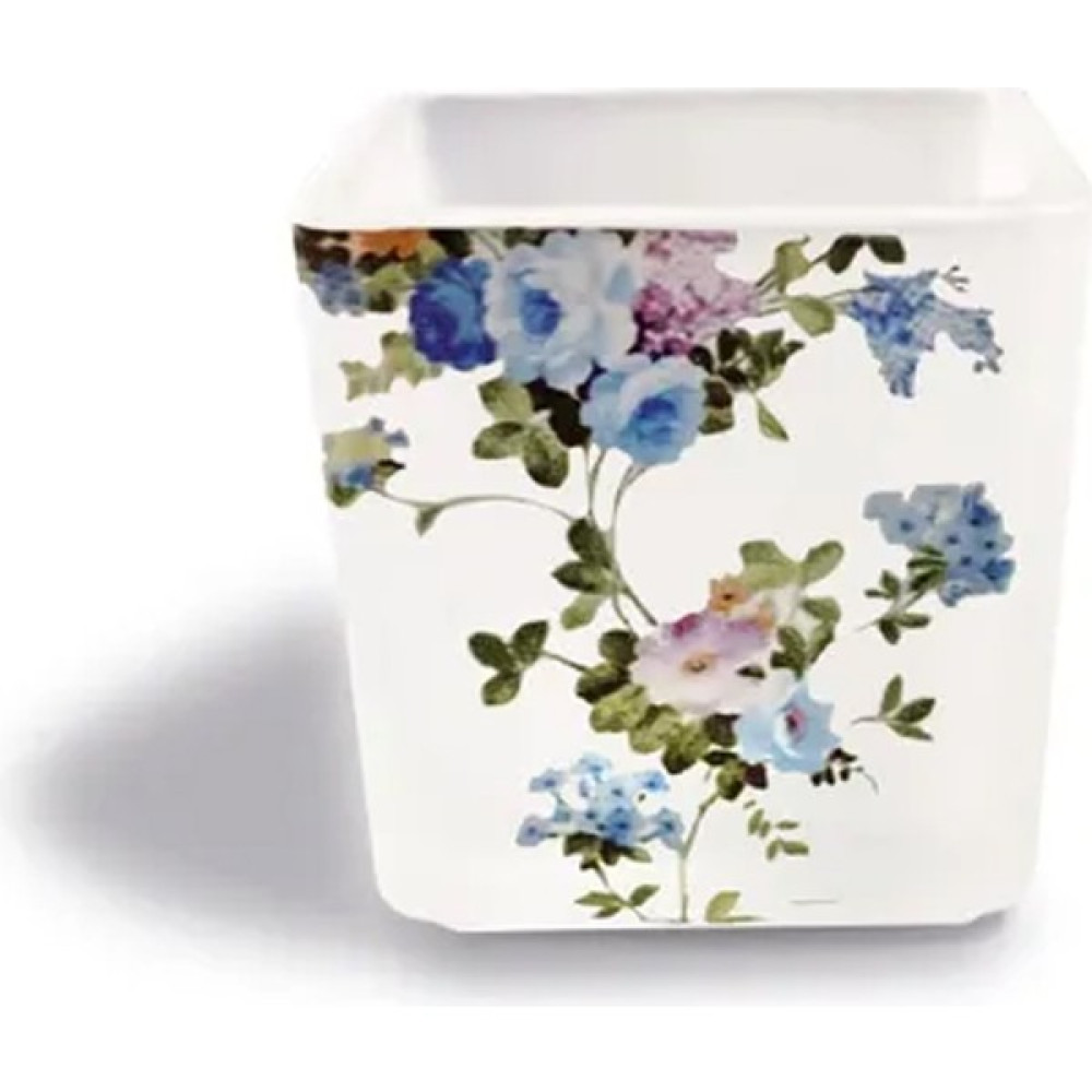 Tink Dekoratif Buzlu Cam Mumluk Mavi Çiçekler Desen 8x8 cm (4 Adet) Şamdan Fiyatı