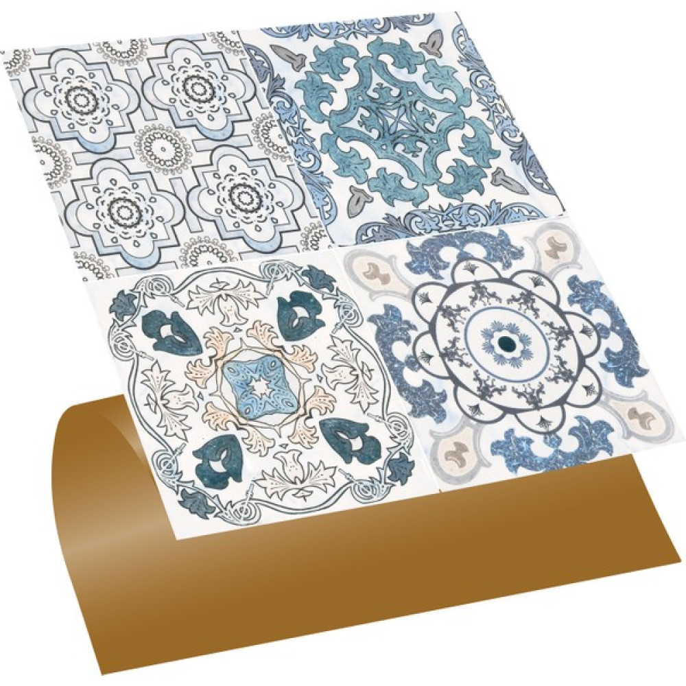 Tink Kendinden Yapışkanlı Mutfak Banyo Kaplama Retro 010 Desenli Pvc Karo 30X30 cm (56 Adet) 5m2 Yer / Yüzey Kaplamaları Fiyatı