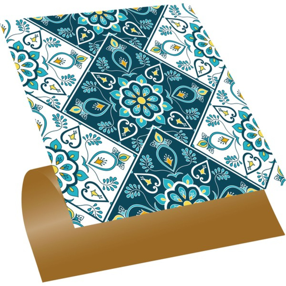 Tink Kendinden Yapışkanlı Turkuaz Çiçek Desenli Pvc Karo 30X30 cm (56 Adet) 5m2 Yer / Yüzey Kaplamaları Fiyatı