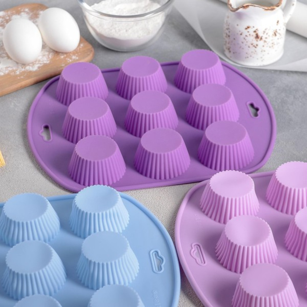 Tinky Winky Tartolet Muffin Kek Pasta Silikon Kalıbı - Mor Kek Kalıpları Fiyatı