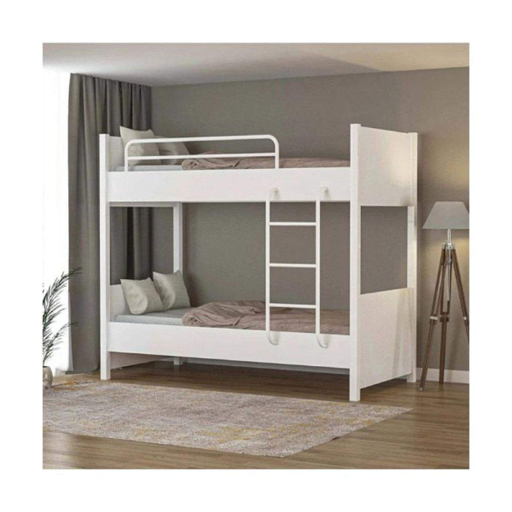 Tino Furniture Çift Katlı Metal Ayaklı Tokyo Ranza Genç Odası Çocuk Odası 90 x 190 cm Ranza Fiyatı