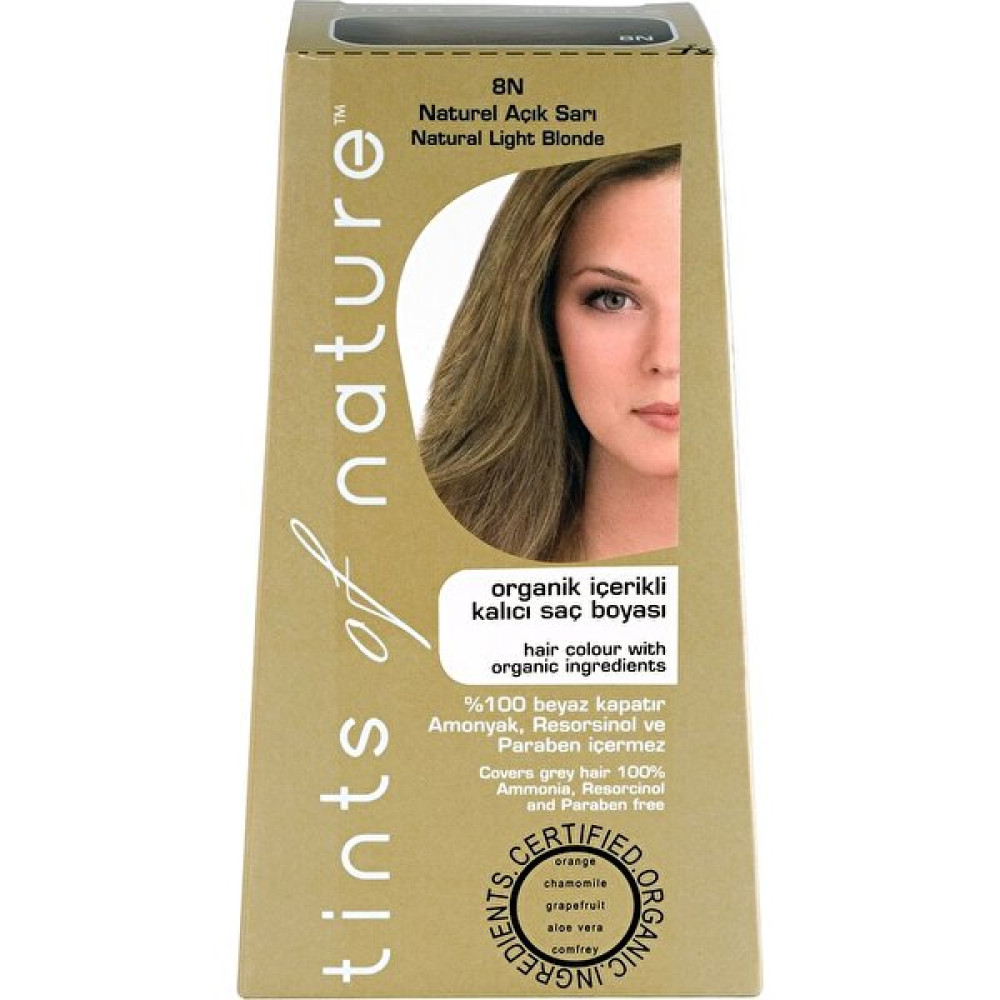 Tints Of Nature 8n Açık Sarı Organik Saç Boyası Saç Boyası Fiyatı