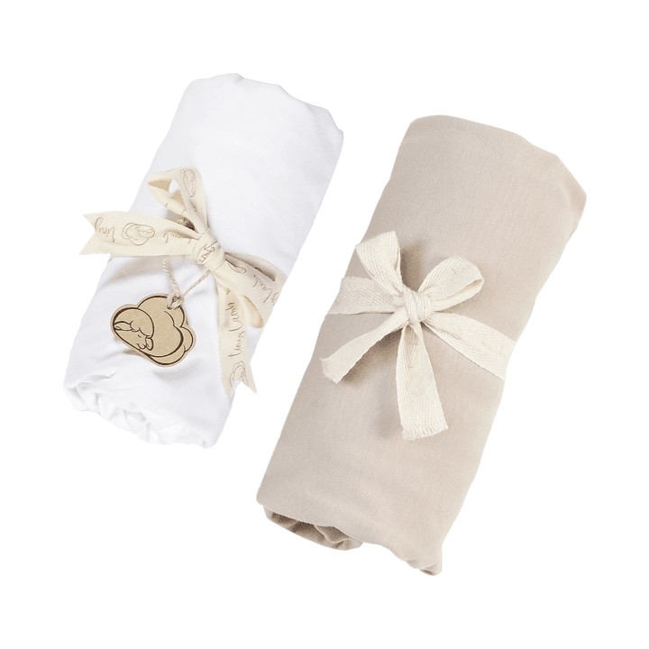 Tiny Lamb Organik Beyaz - Bej Renk Lastikli Bebek Çarşafı 60X120CM - 2 Adet - 60 x 120 cm SSD / Solid State Drive Fiyatı