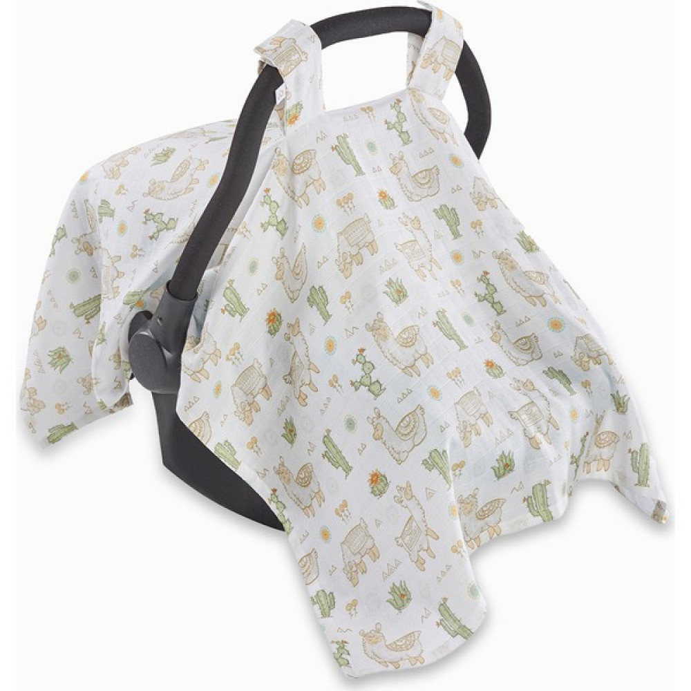 Tiny Lamb Tinylamb Lama Bambu - Pamuk Müslin Puset Örtüsü 75 x 100 - 0-6 Aylık - Beyaz - 0 - 13 kg Bebek Oto Koltuğu Fiyatı