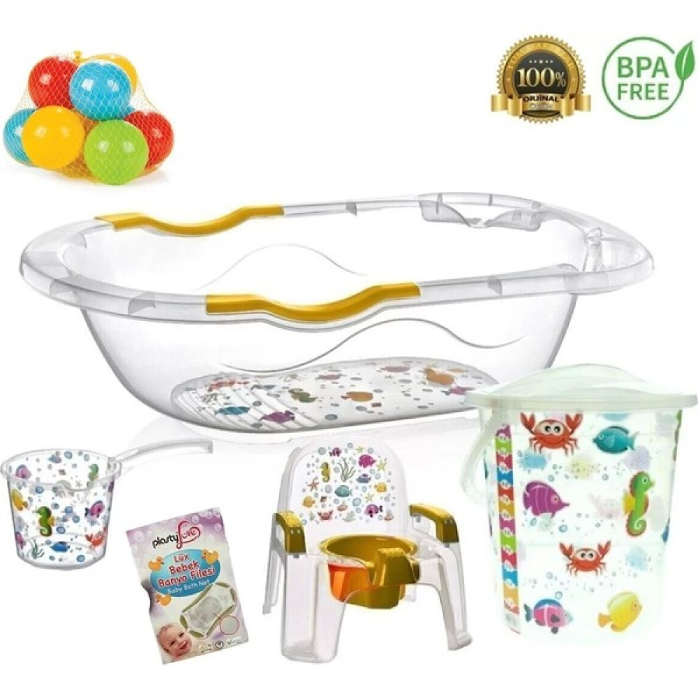 Tiny Mini Art Şeffaf Lüx Bebek Yıkama Banyo Küvet Seti 6 Parça Bebek Banyo Küveti Fiyatı