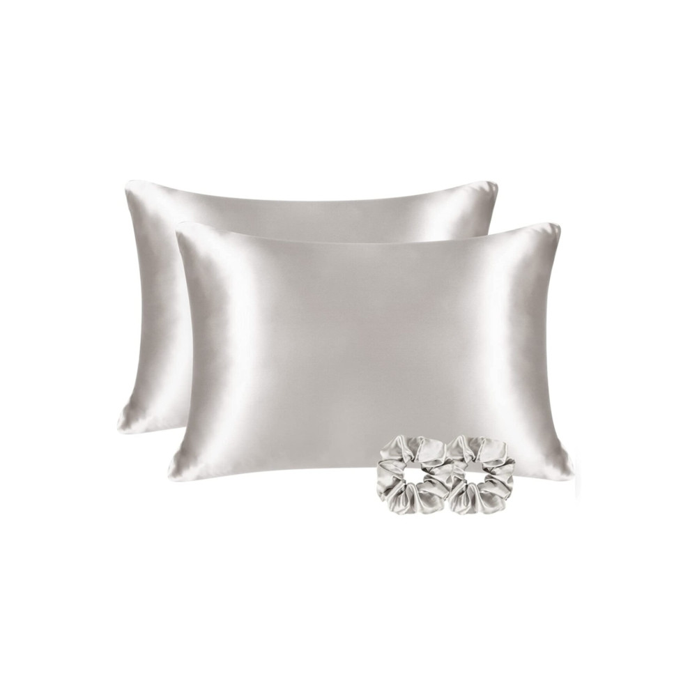 Tinybabyconcept %100 Ipek Saten 50x70 Cm 2 Adet Yastık Kılıfı & 2 Adet Toka Gri Renk Yastık Kılıfı Fiyatı