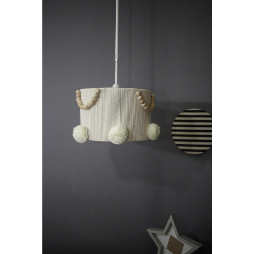 TinyThings Ekru Makrome Avize Çocuk Odası Avize Bebek Odası Avize Avize Fiyatı