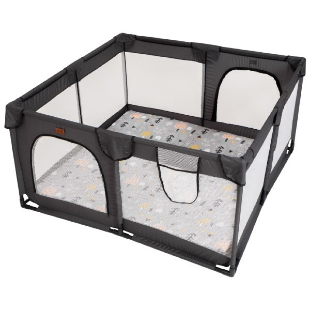 Tınytot Koruyucu Bebek ve Çocuk Oyun Alanı 120X120CM - Gri Park Yatak / Oyun Parkı Fiyatı