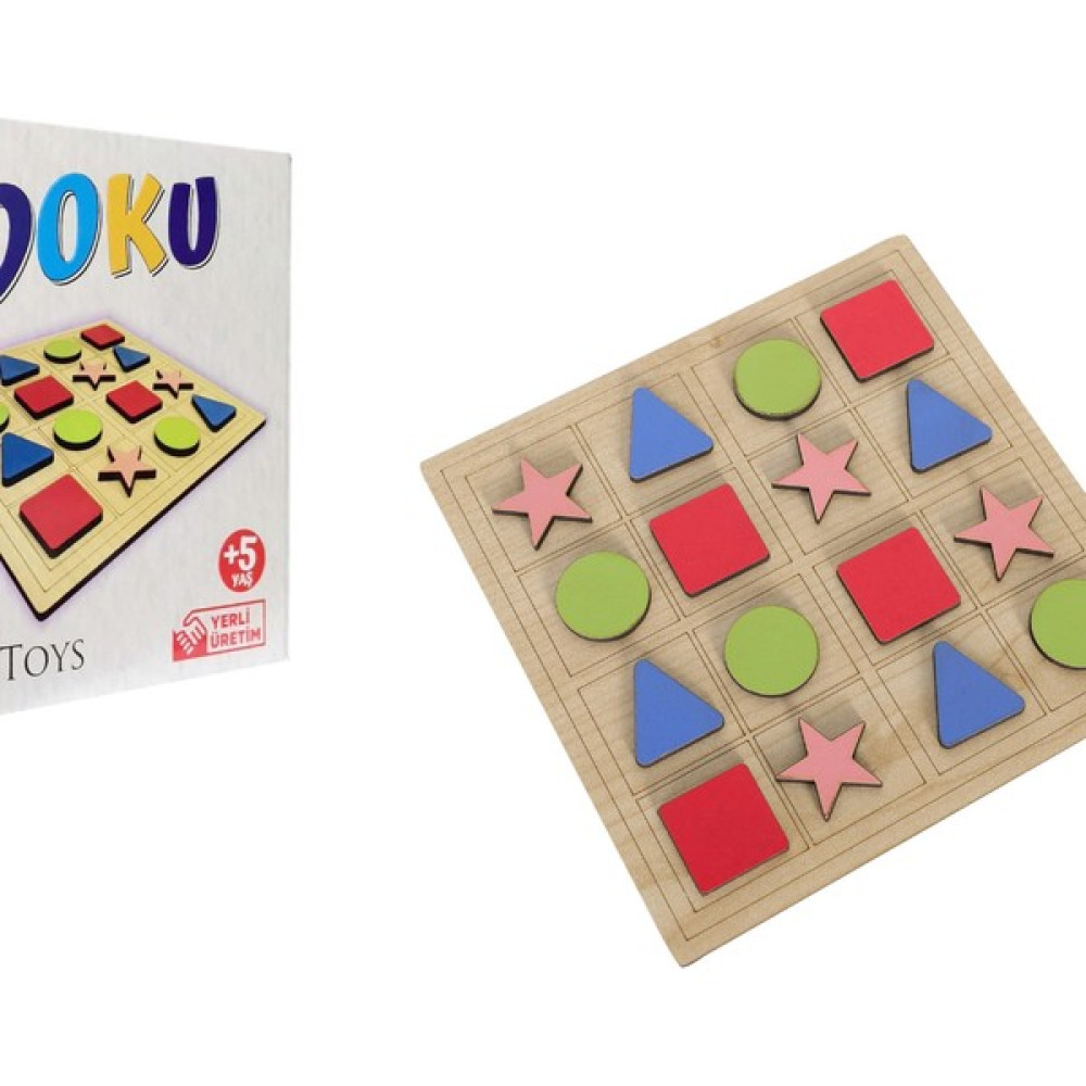 Tinywood Ahşap Geometrik Sudoku - Renkli Bebek Oyuncakları Fiyatı