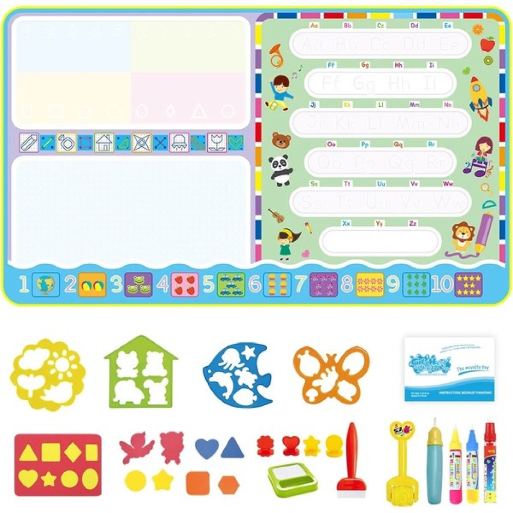Tip H 120X70CM Stili Coolplay Sihirli Su Çizim Matı Sihirli Kalemler ile Boyama Doodle Mat Montessori Oyuncaklar Boyama Kurulu Çocuklar Için Eğitic... Eğitici Oyuncak Fiyatı