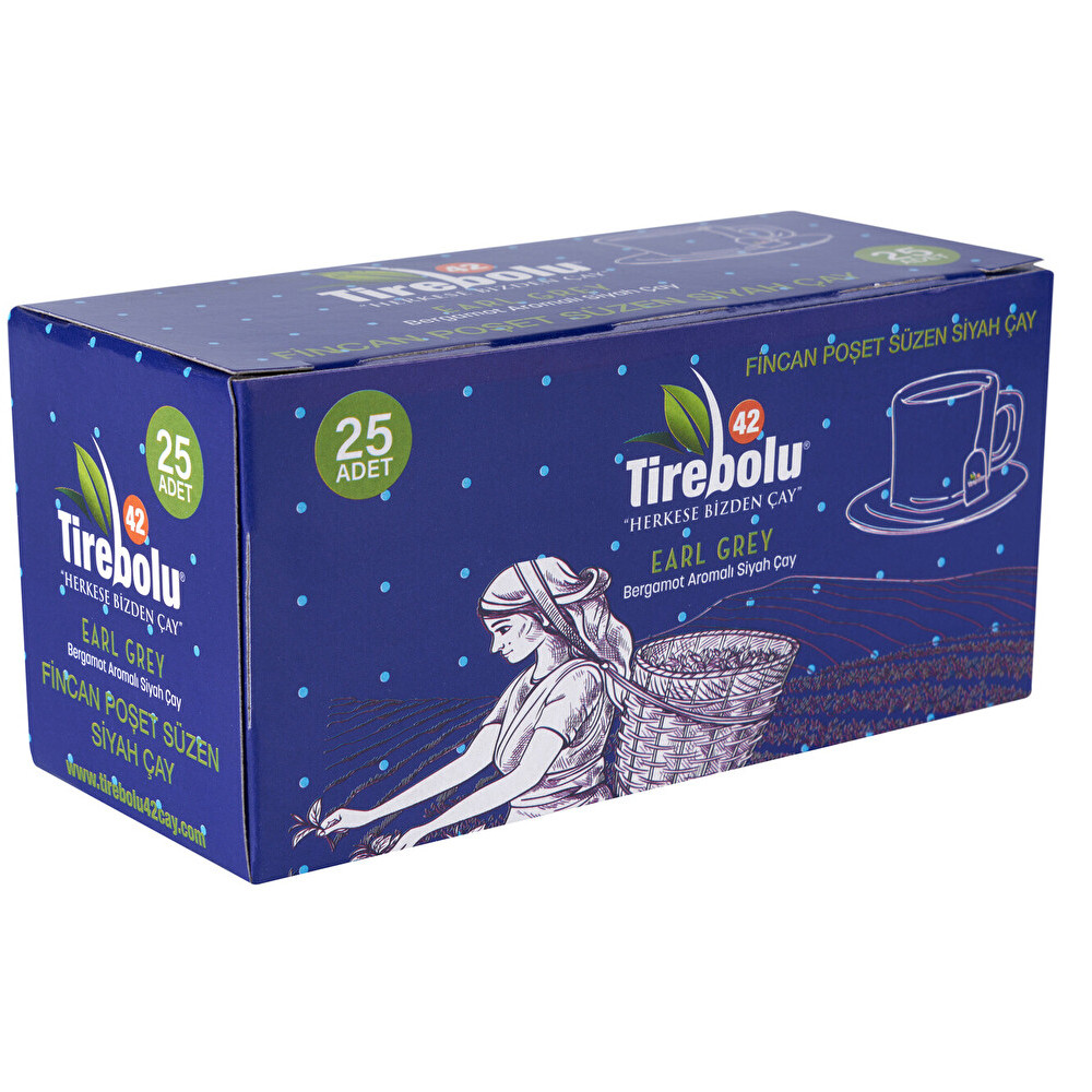 Tirebolu 42 Earl Grey Bergomot Aromalı Fincan Poşet Çay 25'li Çay Fiyatı