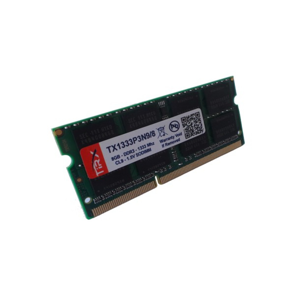 Tirx TX1333P3N9/8 8 GB Ddr3 1333 Mhz Cl9 Notebook Ram RAM Bellekler Fiyatı