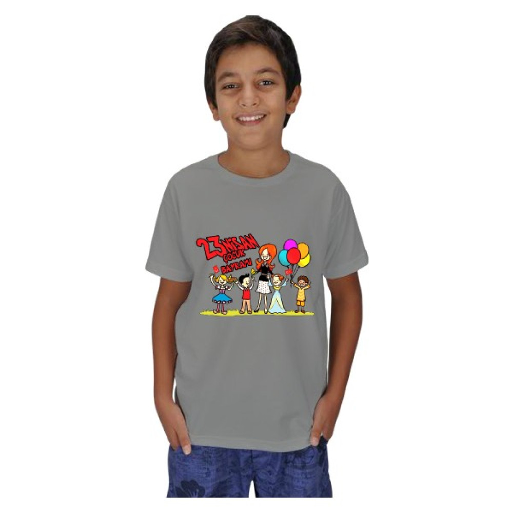 Tisho 23 Nisan Çocuk Bayramı1 Çocuk Unisex Erkek Çocuk T-shirt Fiyatı