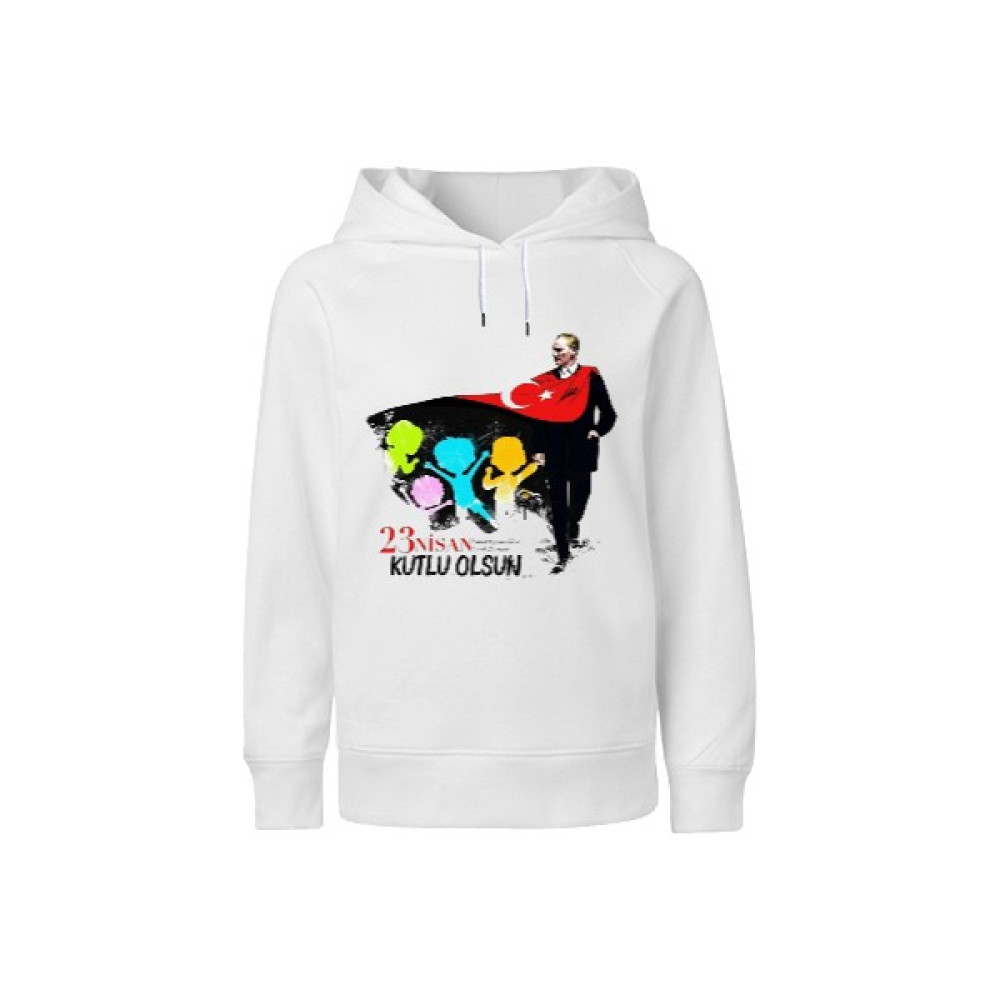 Tisho 23 Nisan Ulusal Egemenlik ve Çocuk Bayramı Baskılı Çocuk Unisex Hoodie Kapüşonlu Erkek Çocuk Sweatshirt Fiyatı