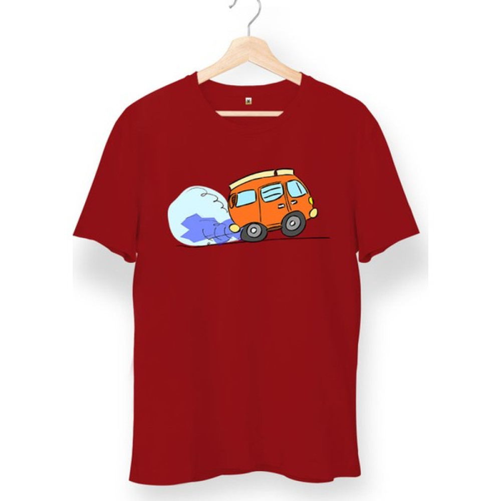 Tisho Araç Baskılı Kısa Kol T-Shirt Bayan T-shirt Fiyatı
