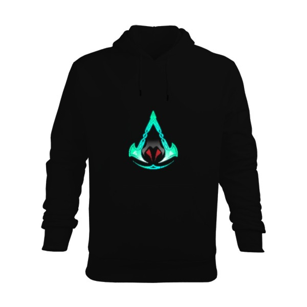 Tisho Assasins Creed Valhalla Desenli Erkek Kapüşonlu Hoodie Sweatshirt Erkek Sweatshirt Fiyatı