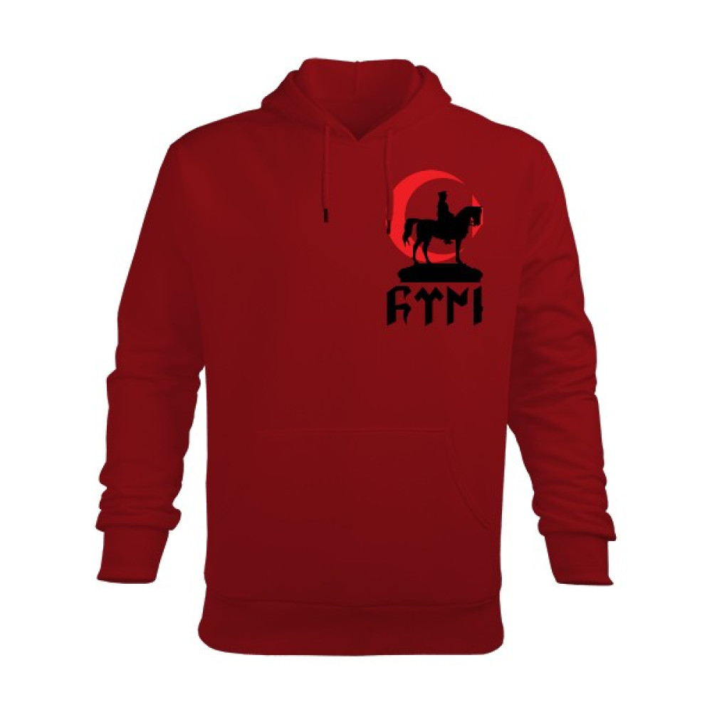 Tisho Atatürk Baskılı Sweet Erkek Kapüşonlu Hoodie Sweatshirt Erkek Sweatshirt Fiyatı